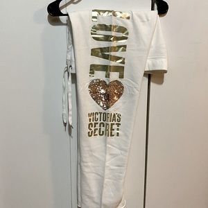 White Victoria secret sweat pants